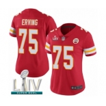 Women's Kansas City Chiefs #75 Cameron Erving Red Team Color Vapor Untouchable Limited Player Super Bowl LIV Bound Football Jersey