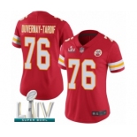 Women's Kansas City Chiefs #76 Laurent Duvernay-Tardif Red Team Color Vapor Untouchable Limited Player Super Bowl LIV Bound Football Jersey