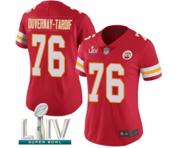 Women's Kansas City Chiefs #76 Laurent Duvernay-Tardif Red Team Color Vapor Untouchable Limited Player Super Bowl LIV Bound Football Jersey