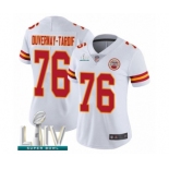 Women's Kansas City Chiefs #76 Laurent Duvernay-Tardif White Vapor Untouchable Limited Player Super Bowl LIV Bound Football Jersey