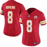 Women's Kansas City Chiefs #8 DeAndre Hopkins Red Vapor Untouchable Limited Stitched Jersey