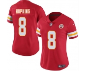 Women's Kansas City Chiefs #8 DeAndre Hopkins Red Vapor Untouchable Limited Stitched Jersey