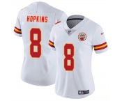 Women's Kansas City Chiefs #8 DeAndre Hopkins White Vapor Untouchable Limited Stitched Jersey