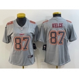 Women's Kansas City Chiefs #87 Travis Kelce Patrick Mahomes Atmosphere Fashion Stitched Jersey