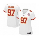 Women's Kansas City Chiefs #97 Alex Okafor Game White Football Jersey