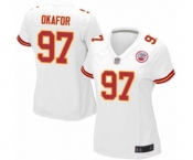 Women's Kansas City Chiefs #97 Alex Okafor Game White Football Jersey