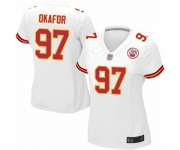 Women's Kansas City Chiefs #97 Alex Okafor Game White Football Jersey