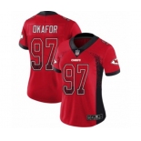 Women's Kansas City Chiefs #97 Alex Okafor Limited Red Rush Drift Fashion Football Jersey