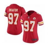 Women's Kansas City Chiefs #97 Alex Okafor Red Team Color Vapor Untouchable Limited Player Football Jersey