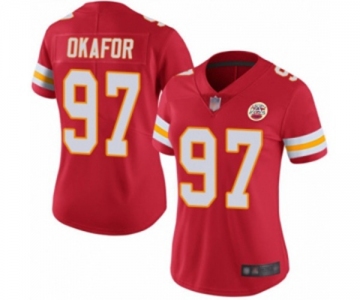 Women's Kansas City Chiefs #97 Alex Okafor Red Team Color Vapor Untouchable Limited Player Football Jersey