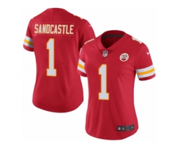 Women's Nike Kansas City Chiefs #1 Leon Sandcastle Limited Red Rush NFL Jersey