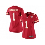 Women's Nike Kansas City Chiefs #1 Leon Sandcastle Limited Red Team Color NFL Jersey