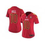 Women's Nike Kansas City Chiefs #10 Tyreek Hill Limited Red 2017 Pro Bowl NFL Jersey