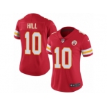 Women's Nike Kansas City Chiefs #10 Tyreek Hill Limited Red Rush NFL Jersey