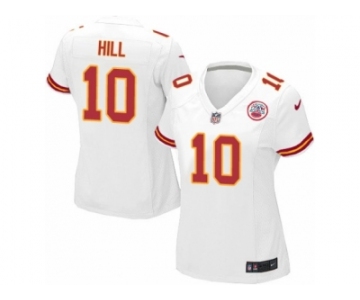 Women's Nike Kansas City Chiefs #10 Tyreek Hill Limited White NFL Jersey