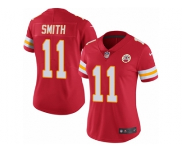 Women's Nike Kansas City Chiefs #11 Alex Smith Limited Red Rush NFL Jersey