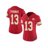 Women's Nike Kansas City Chiefs #13 De'Anthony Thomas Limited Red Rush NFL Jersey