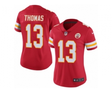 Women's Nike Kansas City Chiefs #13 De'Anthony Thomas Limited Red Rush NFL Jersey