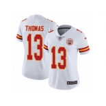 Women's Nike Kansas City Chiefs #13 De'Anthony Thomas Vapor Untouchable Limited White NFL Jersey