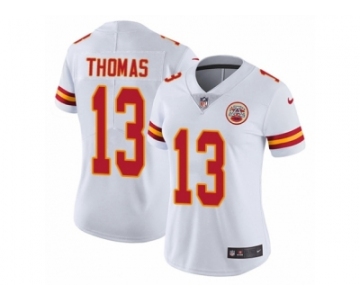 Women's Nike Kansas City Chiefs #13 De'Anthony Thomas Vapor Untouchable Limited White NFL Jersey