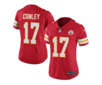 Women's Nike Kansas City Chiefs #17 Chris Conley Limited Red Rush NFL Jersey