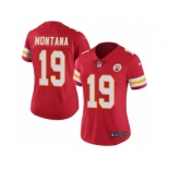 Women's Nike Kansas City Chiefs #19 Joe Montana Limited Red Rush NFL Jersey