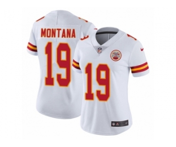 Women's Nike Kansas City Chiefs #19 Joe Montana Vapor Untouchable Limited White NFL Jersey