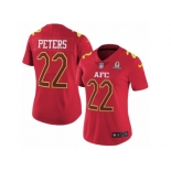 Women's Nike Kansas City Chiefs #22 Marcus Peters Limited Red 2017 Pro Bowl NFL Jersey