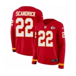 Women's Nike Kansas City Chiefs #22 Orlando Scandrick Limited Red Therma Long Sleeve NFL Jersey