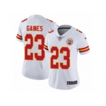 Women's Nike Kansas City Chiefs #23 Phillip Gaines Vapor Untouchable Limited White NFL Jersey