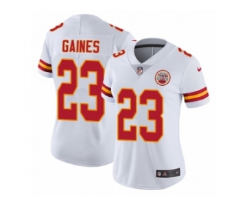 Women's Nike Kansas City Chiefs #23 Phillip Gaines Vapor Untouchable Limited White NFL Jersey