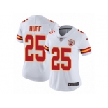 Women's Nike Kansas City Chiefs #25 Marqueston Huff Vapor Untouchable Limited White NFL Jersey