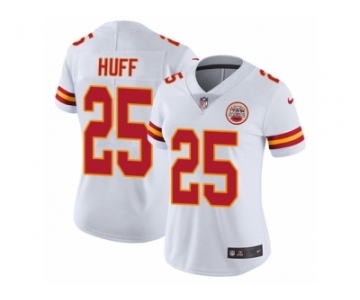 Women's Nike Kansas City Chiefs #25 Marqueston Huff Vapor Untouchable Limited White NFL Jersey