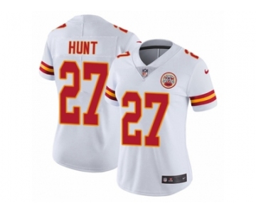 Women's Nike Kansas City Chiefs #27 Kareem Hunt Vapor Untouchable Limited White NFL Jersey