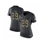 Women's Nike Kansas City Chiefs #29 Eric Berry Limited Black 2016 Salute to Service NFL Jersey