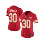 Women's Nike Kansas City Chiefs #30 Bishop Sankey Limited Red Rush NFL Jersey