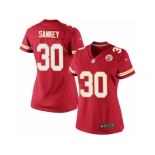 Women's Nike Kansas City Chiefs #30 Bishop Sankey Limited Red Team Color NFL Jersey