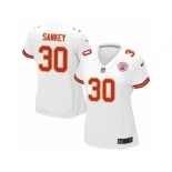 Women's Nike Kansas City Chiefs #30 Bishop Sankey Limited White NFL Jersey