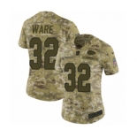 Women's Nike Kansas City Chiefs #32 Spencer Ware Limited Camo 2018 Salute to Service NFL Jersey