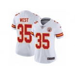 Women's Nike Kansas City Chiefs #35 Charcandrick West Vapor Untouchable Limited White NFL Jersey