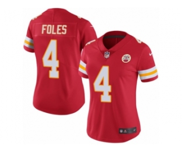 Women's Nike Kansas City Chiefs #4 Nick Foles Limited Red Rush NFL Jersey