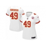 Women's Nike Kansas City Chiefs #49 Daniel Sorensen Limited White NFL Jersey