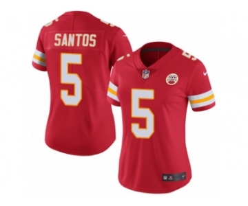 Women's Nike Kansas City Chiefs #5 Cairo Santos Limited Red Rush NFL Jersey