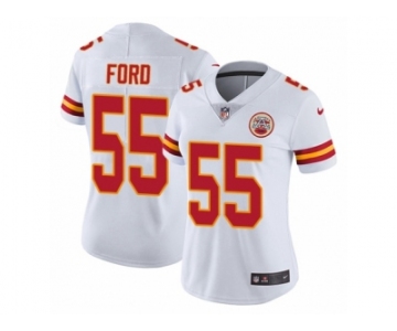 Women's Nike Kansas City Chiefs #55 Dee Ford Vapor Untouchable Limited White NFL Jersey