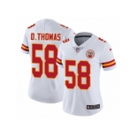 Women's Nike Kansas City Chiefs #58 Derrick Thomas Vapor Untouchable Limited White NFL Jersey