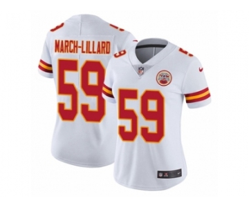 Women's Nike Kansas City Chiefs #59 Justin March-Lillard Vapor Untouchable Limited White NFL Jersey