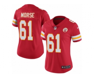 Women's Nike Kansas City Chiefs #61 Mitch Morse Limited Red Rush NFL Jersey