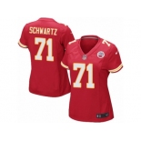 Women's Nike Kansas City Chiefs #71 Mitchell Schwartz Game Red Team Color NFL Jersey