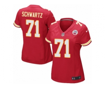 Women's Nike Kansas City Chiefs #71 Mitchell Schwartz Game Red Team Color NFL Jersey