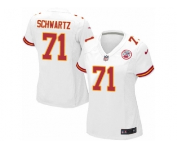 Women's Nike Kansas City Chiefs #71 Mitchell Schwartz Game White NFL Jersey